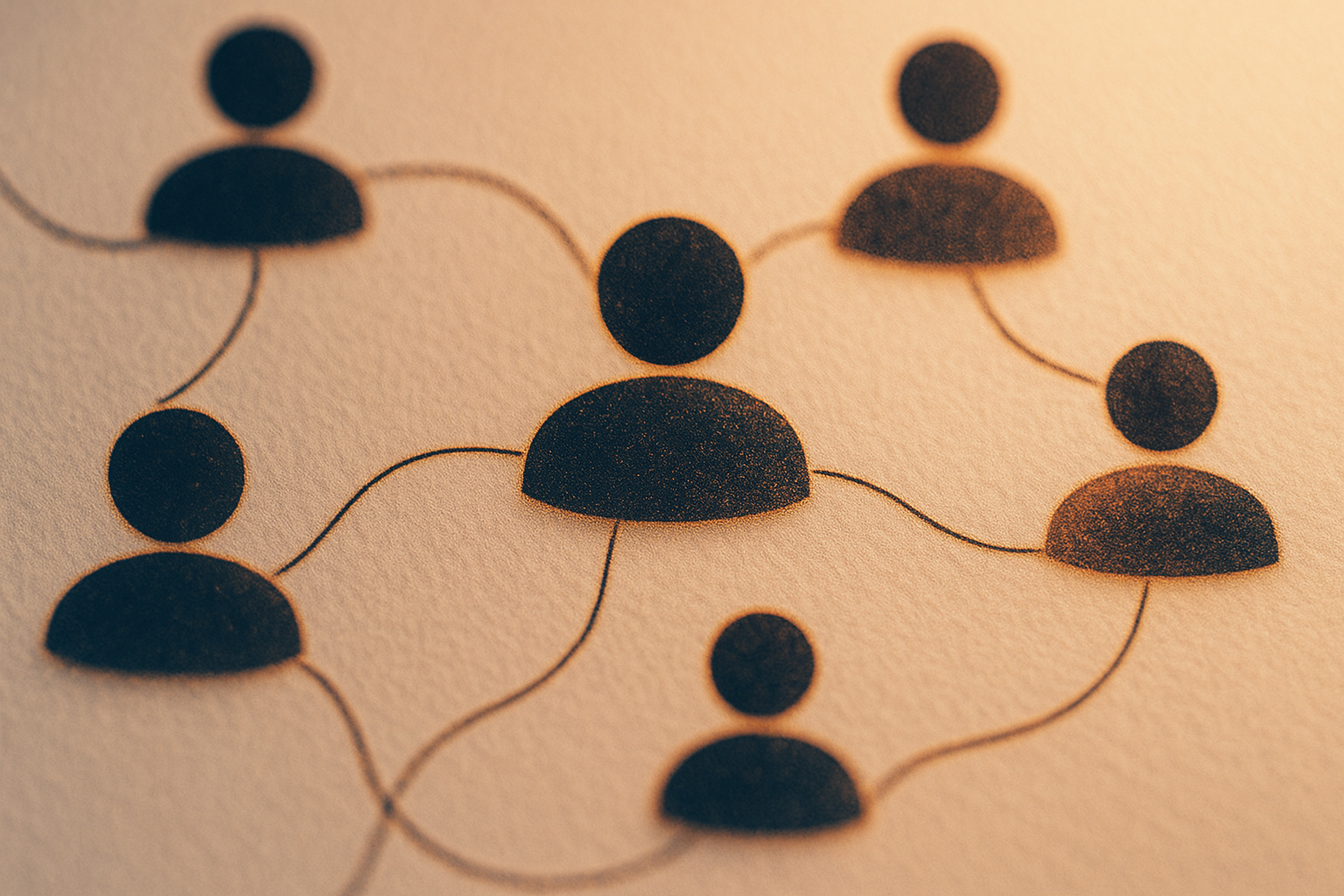 An abstract connected community representing church members