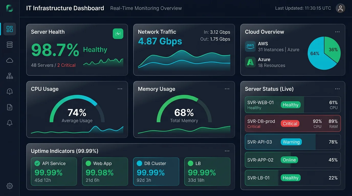 IT Infrastructure Dashboard