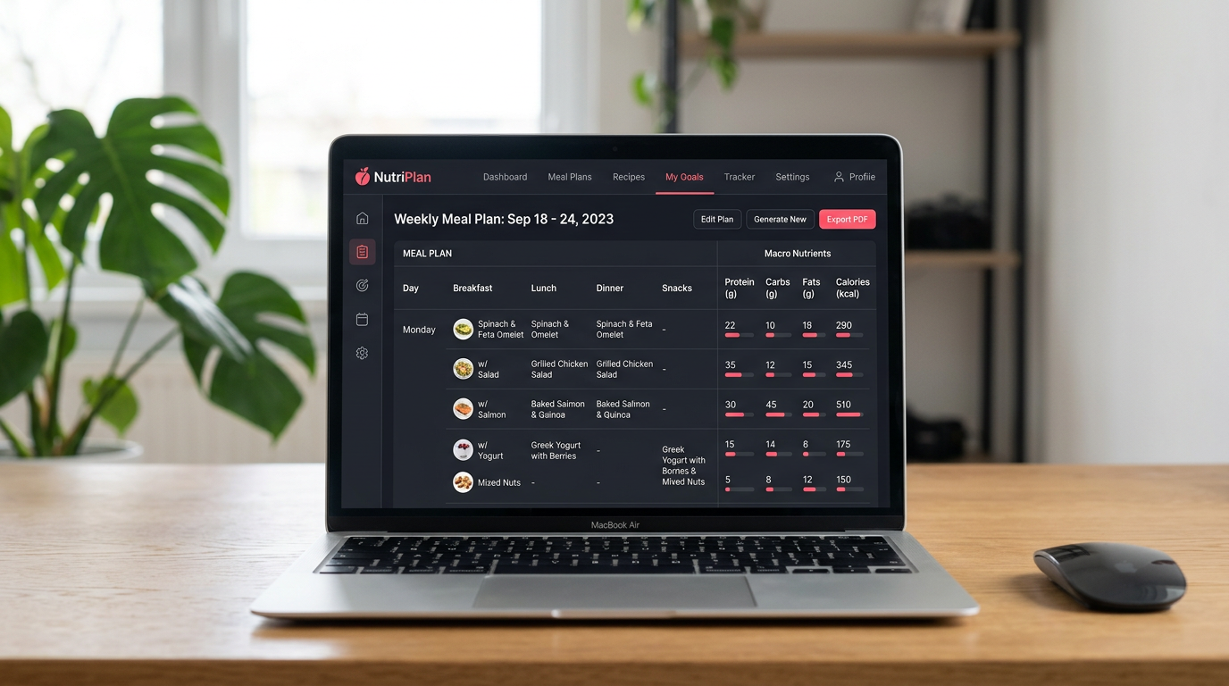 Meal Plan Generator Dashboard
