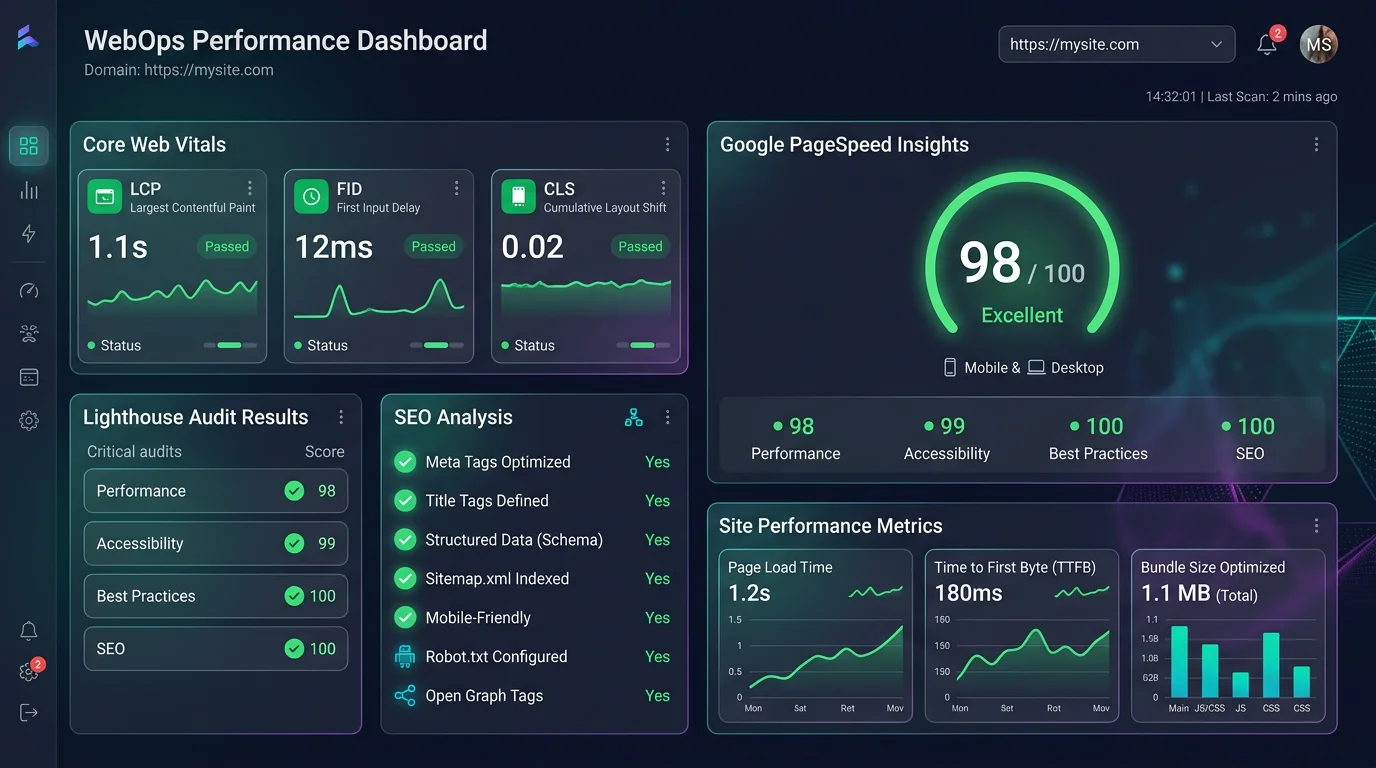 Web Performance Dashboard
